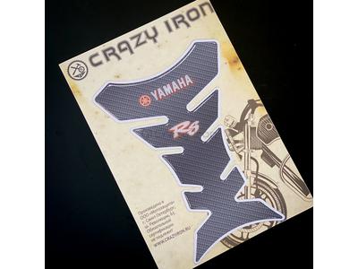 CRAZY IRON Наклейка на бак YAMAHA R6 Carbon