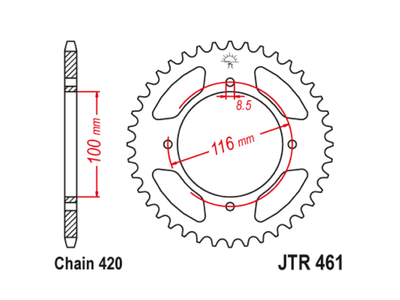 JTR 461 Звезда задняя