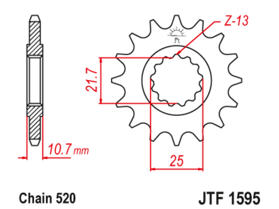 Звезда передняя JTF 1595