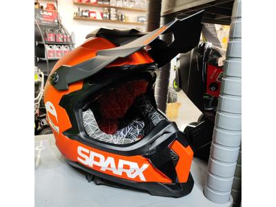 SPARX Кроссовый шлем Raptor Оранжево-черный