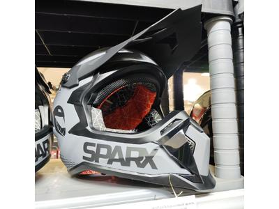 SPARX Кроссовый шлем Raptor Серо-черный