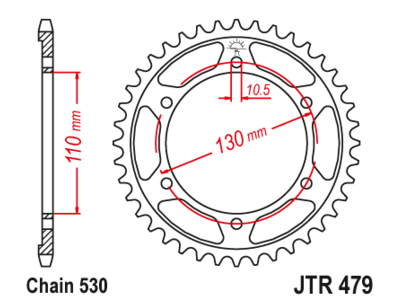 JTR 479 Звезда задняя