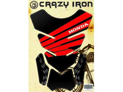 CRAZY IRON Наклейка на бак HONDA FINISH LINE