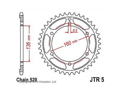 JTR 5 Звезда задняя