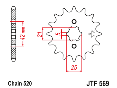 Звезда передняя JTF 569