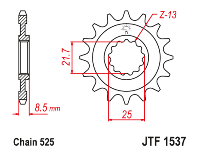 Звезда передняя JTF 1537