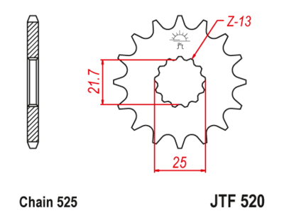 Звезда передняя JTF 520