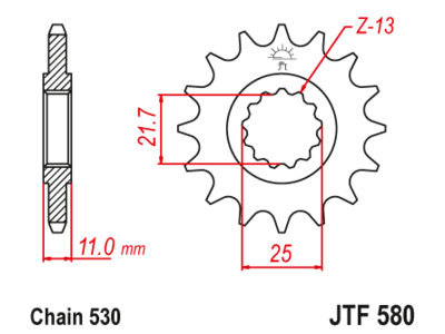 Звезда передняя JTF 580