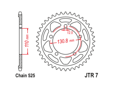 JTR 7 Звезда задняя