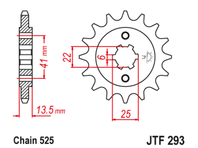 Звезда передняя JTF 293