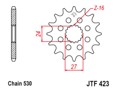 Звезда передняя JTF 423