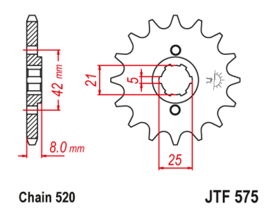 Звезда передняя JTF 575