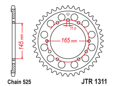 JTR 1311 Звезда задняя