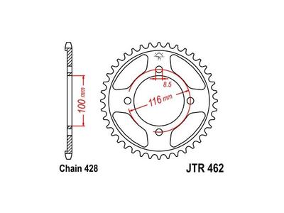 JTR 810 Звезда задняя