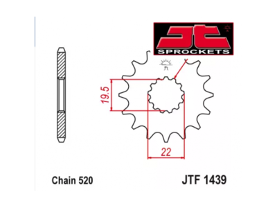 Звезда передняя JTF 1439