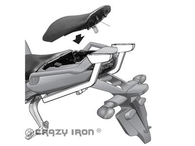 CRAZY IRON КРЕПЛЕНИЕ ЦЕНТРАЛЬНОГО КОФРА FZ1