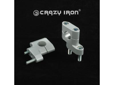 CRAZY IRON Стойки руля D22мм со смещением, высота 38мм