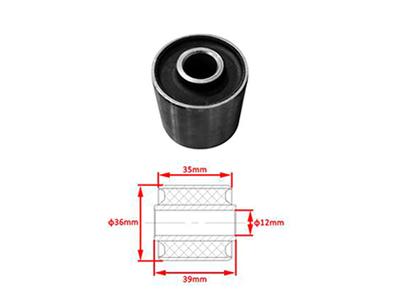 Zontres Опора подушки двигателя ZT350-368 (φ12×39+φ36×35)