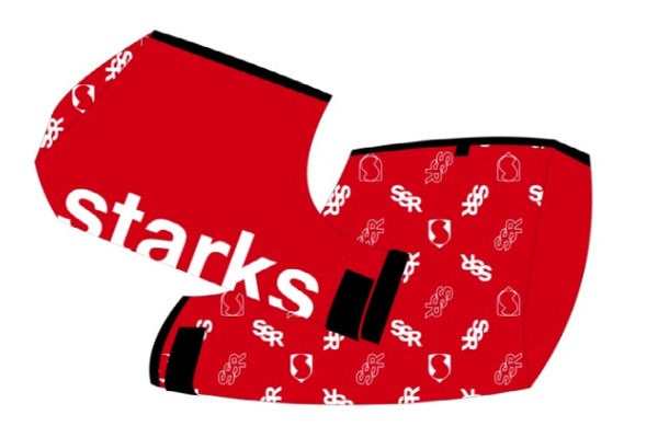 Starks Муфты на руль Warm Cross Красные