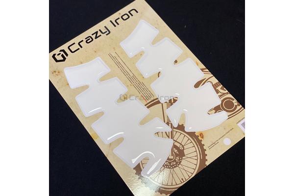 CRAZY IRON Наклейка на бак Боковая прозрачные 
