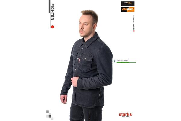 STARKS Джинсовая куртка FIGHTER EVO Черная