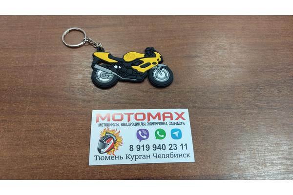 Брелок мотоцикл Honda CB Желтый