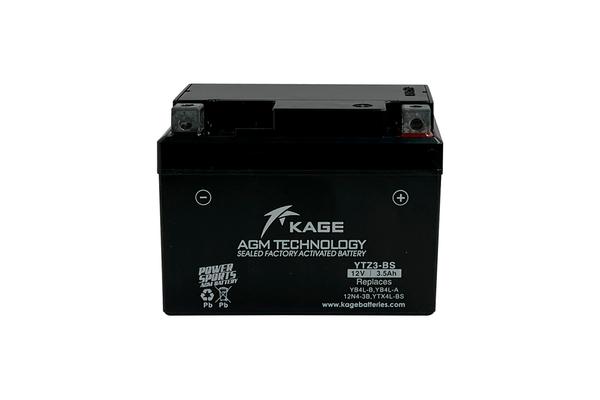 KAGE Аккумулятор AGM YB4L-B, YB4L-A, 12N4-3B, YT4L-BS/YTX4L-BS