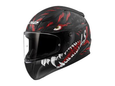 LS2 Мотошлем FF353 RAPID II KAIJU Черно-красный