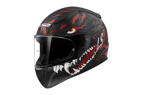 LS2 Мотошлем FF353 RAPID II KAIJU Черно-красный