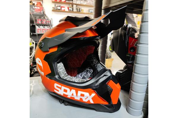 SPARX Кроссовый шлем Raptor Оранжево-черный