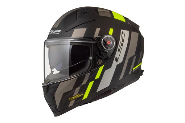 LS2 Мотошлем FF811 VECTOR II TRON черно-желтый