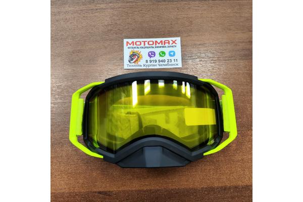 RSX Снегоходная маска Blizzard Winter Черно-Зеленые стекло Желтое