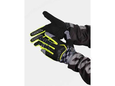 STARKS Текстильные перчатки Phoenix V3 Чёрный/серый/Hi-Viz