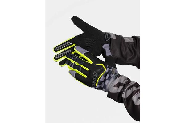 STARKS Текстильные перчатки Phoenix V3 Чёрный/серый/Hi-Viz