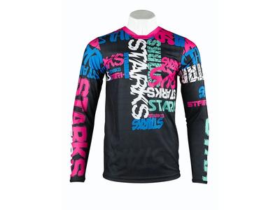 STARKS Джерси Base Cross KIDS Розовый/Бирюза