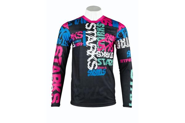 STARKS Джерси Base Cross KIDS Розовый/Бирюза