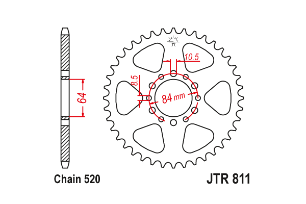 JTR 811 Звезда задняя