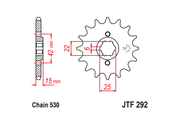 Звезда передняя JTF 292