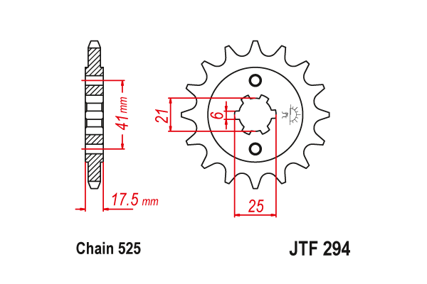 Звезда передняя JTF 294