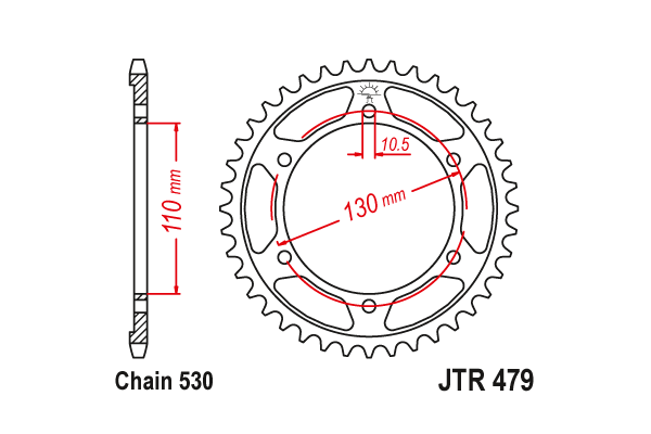 JTR 479 Звезда задняя