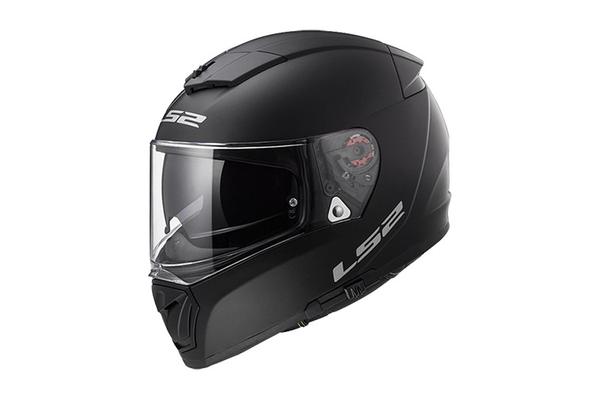 LS2 Мотошлем FF390 черный  матовый