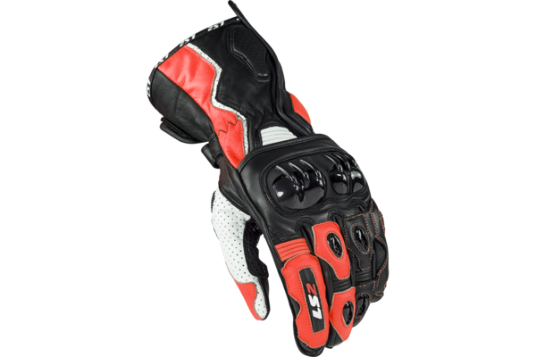 LS2 перчатки SWIFT RACING GLOVES Черно-бело-красный