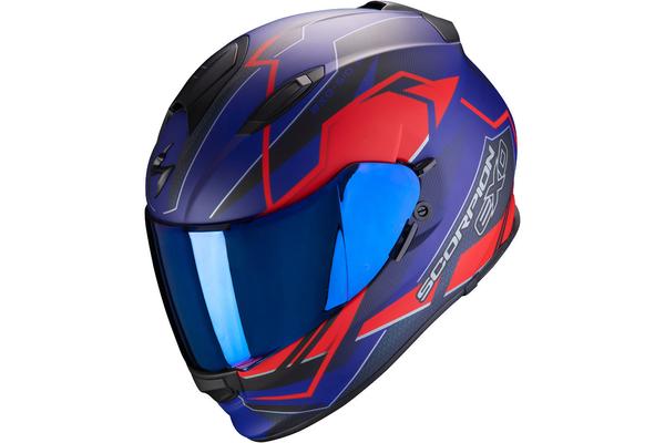 SCORPION EXO Мотошлем EXO-510 AIR BALT, цвет Синий Матовый/Красный Матовый