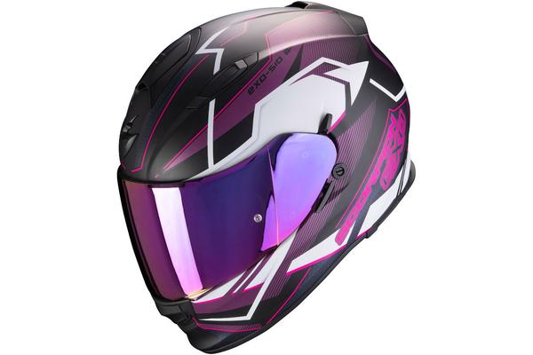 SCORPION EXO Мотошлем EXO-510 AIR BALT, цвет Черный Матовый/Белый Матовый/Розовый