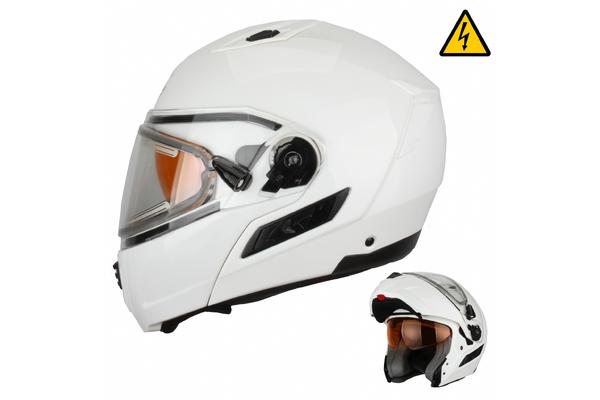XTR Снегоходный шлем модуляр с электростеклом MODE1 белый