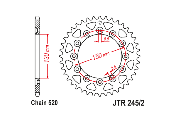 JTR 245/2 Звезда задняя