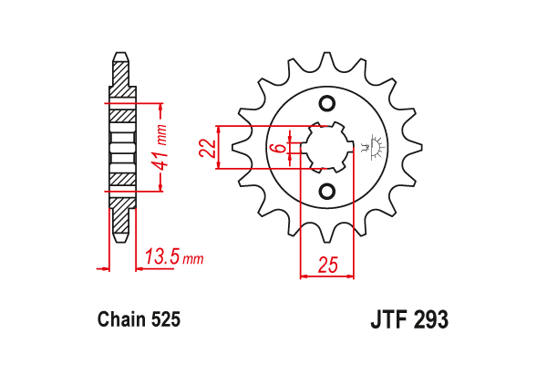 Звезда передняя JTF 293