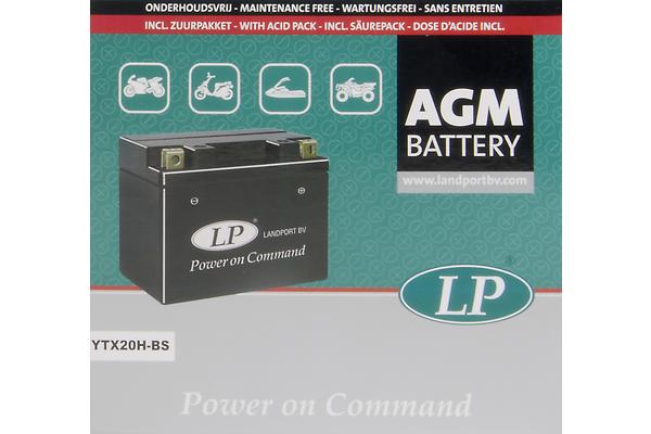 LANDPORT Аккумулятор AGM YTX20H-BS