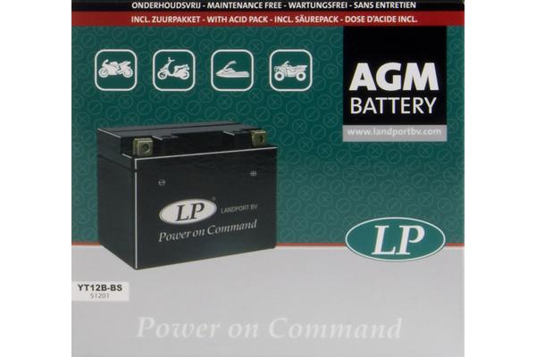 LANDPORT Аккумулятор AGM YT12B-BS