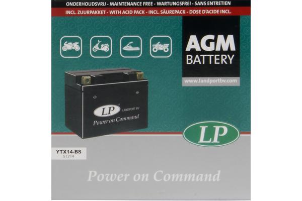 LANDPORT Аккумулятор AGM YT14B-BS